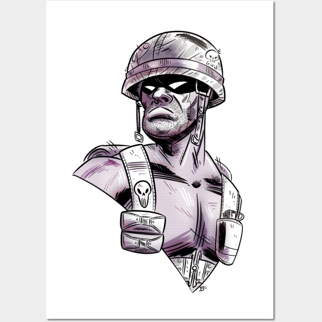 Ghost Soldier Wall Art by Mason Comics